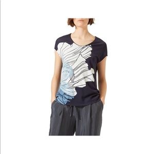 Jigsaw x Marcus James | Floating Poppy Jersey Top